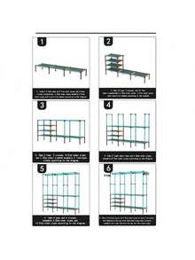Double/Triple/Quadruple Clothes Rack Open Concept Clothes Organizer Modern Wardrobe - Nhiều màu - Xem 9