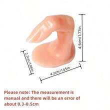 2件 3件 5件/套 逼真练习手指 适用于水晶指甲，美甲训练工具 适合艺术家和初学者 4.5*4.2*2.7厘米 - 杏色 - 查看 4