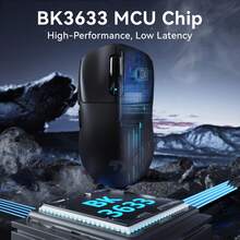 Ratón inalámbrico para juegos MAMBASNAKE ✖️ ATTACK SHARK M3, 40K DPI, 39g de peso ligero, sensor óptico PAW3395PRO, conectividad Tri-Mode BT5.1/2.4G/USB-C, botones programables, batería de 300mAh, compatible con PC/portátil - Multicolor - Ver 4