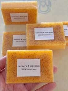 Lemon Turmeric Kojic Soap Fragrance - Curcuma Soap, Jabon De Curcuma, Honey Lemon Turmeric Soap Face And Body