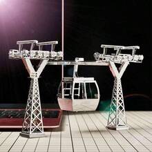 Quebra-cabeça Metálico 3D, Modelo de Montagem DIY, Quebra-cabeça de Fivela de Aço Inoxidável, Modelo de Arquitetura, Sem Necessidade de Cola, Presente de Aniversário, Decoração, Marco