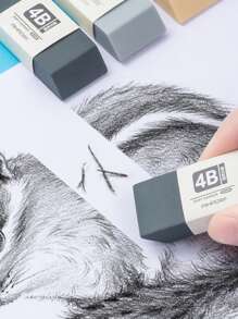 2 pezzi Gomme da cancellare minimaliste, assortimento casuale, alta qualità morbide e pulite, forniture per l'arte, forniture scolastiche, articoli di cartoleria, premi e regali