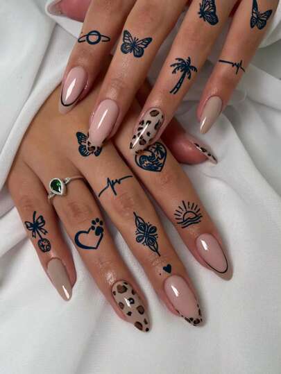 6 قطع وشم عصير مكون من مكونات نباتية طبيعية وشم شبه دائم وشم بسيط ملصق وشم بأشكال فراشة ماس زهرة حب شمس وقمر مناسب للأصابع والأذن والكتف والرقبة والترقوة، وشم مؤقت للاستخدام اليومي وحفلات الأعياد هدية، لا يتلاشى ولا ينعكس ومقاوم للماء وشم واقعي لمدة 1-2 أسبوع