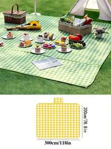 1 Piece Outdoor Picnic Mat, Portable Thickened Camping Mat, Beach Moisture-Proof Mat, Tent Ground Mat, Waterproof Lawn Mat, Travel Blanket For Indoor And Outdoor Family Games.