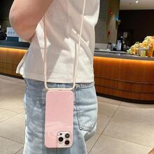 1 件简约粉色和白色绳 IMD 闪光手机壳,低调奢华粉色全身保护防震防摔厚 TPU 手机壳,兼容 Apple/Redmi/Infinix/Vivo 防水防摔防刮 - 粉色 - 查看 6