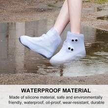 1 Pair Of Snow, Rain And Water Proof Shoe Covers, Snow Skiing Foot Covers, Winter Warmth For Men And Women, Silicone Rain Boots And Rain Shoes, Wear-Resistant, Non-Disposable, Reusable