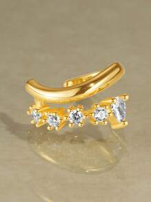 EleRunis 1PC 925 Sterling Silver Ear Cuff Earring Gold Non Pierced Ear Cartilage Clip On Wrap Hoop Filled Tiny Boho Beach Simple Minimalist Delicate Handmade Hypoallergenic Jewelry Gift