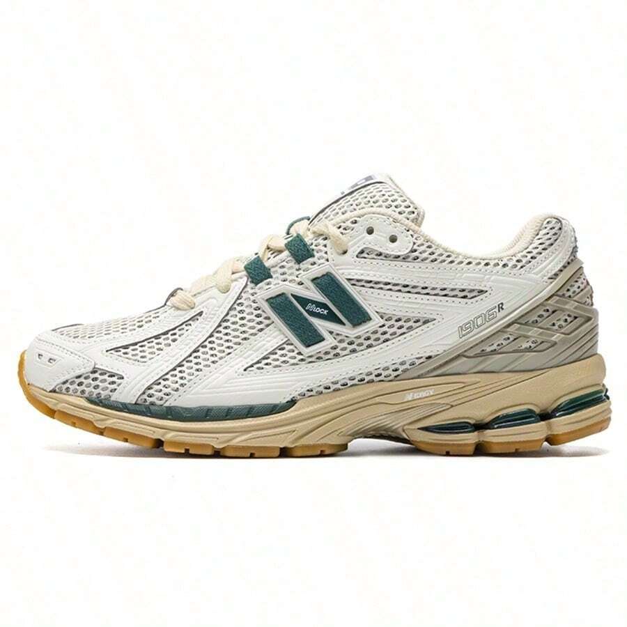 New Balance 1906R 男士运动鞋,透气网眼皮革,舒适缓震,经典款式,抓地力出色,适合日常穿着 M1906RQ - 綠色奶油 - 查看 1