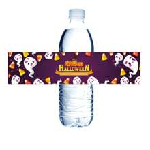 20/12/6 件万圣节装饰水瓶贴纸 - 幽灵和南瓜贴纸套装，适用于万圣节派对、万圣节派对糖果装饰、烘焙包装纸盒腰封、不给糖就捣蛋、杯子、糖果袋、派对万圣节贴纸、水瓶、礼品包装、DIY 装饰 - 彩色 - 查看 9