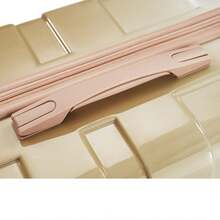 MERAX Luggage Sets New Model ABS Hardshell 3pcs  Luggage Hardside Lightweight Durable Suitcase Sets Spinner Wheels Suitcase With TSA Lock 20''24''28''( Tan) - 譚 - 查看 10