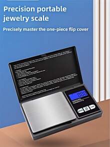 1 pieza Báscula digital de joyería de alta precisión, báscula de bolsillo portátil, báscula de pesaje de 200g/0,01g de precisión, con función de tara y pantalla, adecuada para pruebas de gemas, fabricación de joyas, uso de laboratorio, pesaje preciso, diseño de moda, botones fáciles de usar, requiere 2 baterías AAA (baterías no incluidas) - Multicolor - Ver 2