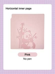 1set熊猫方形小笔记本便携口袋方形小笔记本小号高颜值熊猫超可爱记事本开学季