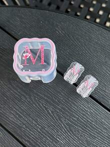 3pcs Set Charging Cable Protector Case, 26 Alphabet Letter Pattern A/B/C/D/E/F/G/H/Y/J/K/L/M/N/O/P/Q/R/S/T/U/V/W/S/Y/Z, Suitable For 20W UK Apple Fast Charger Adapter Charger Protector Charger Case Phone Accessories