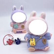 Pour Labubu Accessoire de poupée Figurine miniature Pendentif porte-clés en résine mignon de sac de courses. Accessoire de décoration pour poupée Labubu et diverses figurines. Modèle de chiot en résine mignon. Accessoires de vêtements de poupée miniature OB11. Pendentif miniature (accessoire seulement) pour les accessoires de vêtements de poupée Labubu, convient pour habiller des poupées de 17 cm, ensemble complet de vêtements et accessoires décontractés à la mode