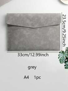 1pc A4/A5 2026 Planner PU Leather Waterproof File Folder, Document Organizer, File Envelope Set, Tablet Sleeve, With Magnetic Snap Closure, Suitable For Home, School, Office, Student Stationery (Brown, Black, Green, Gray, Blue)