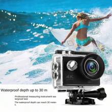 2.0" Action Camera Ultra HD 4K 30FPS WiFi Underwater Cameras Waterproof Helmet Bicycle Video Recording Cameras Outdoor Sport Cam - Đen 4K - Xem 3