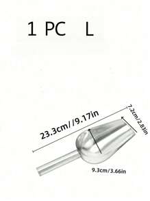 Cirelle 2pcs Stainless Steel Multi-Purpose Kitchen Shovel For Ice, Coffee Beans, Flour, Etc., For Outdoor, Camping, Gift For Father