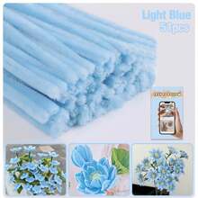 51 件/套超值装 DIY 管道清洁器散装带教程视频，适合花朵，60 种颜色加密雪尼尔茎，适合返校季节，30 厘米彩色管道清洁器工艺用品彩色雪尼尔茎，管道清洁器毛绒金属丝茎有线扭棒发带，价格实惠，质量好，漂亮，非常适合商务 Ganda Ng Kulay 质量好，颜色不一样 - 彩色 - 查看 13