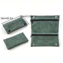 1pc Multifunctional Cigarette Case, Suitable For Daily Use, With Zipper Closure And Tri-Fold Design, Suitable For Men And Women As A Storage Box, Provides Multiple Colors Including Purple And Light Beige, Makes A Great Christmas And New Year Gift