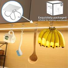1 à 20 pièces Crochet mural grand et robuste, crochet de suspension auto-adhésif, crochet multifonction pour manteau, chapeau, serviette, clé et divers, crochet de suspension imperméable pour salle de bain, toilettes, cuisine, accessoires de crochet utilitaire pour la maison - Grand crochet transparent - Voir 7