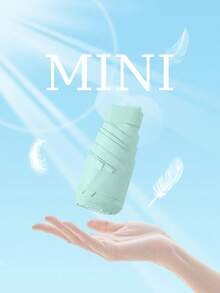 Mini Pocket Umbrella, Mini Compact Folding Sun Umbrella, Capsule Sun Umbrella, Small Folding Umbrella For Women UV, Mini Pocket Portable Travel Umbrella, Protection Sun And Rain Umbrella Two-In-One For School, Office, Household, Travel, Back To School Supplies Umbrella Rainproof Windproof