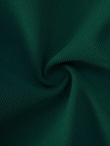 قميص بولو بأكمام قصيرة أحمر كلاسيكي أحادي اللون للأطفال الصغار والأولاد، مناسب للخروجات اليومية والتجمعات والمناسبات - أخضر - مشاهدة 8