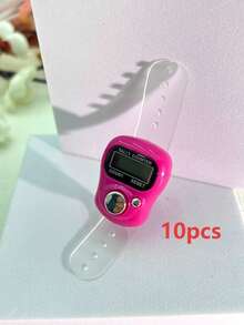 Mini Electronic Finger Counter/Ring-Shaped Manual Counter, Random Color, Suitable For Knitting, Prayer (Tasbih), Games, Sports, And Other Counting Purposes - Multicolor - View 16