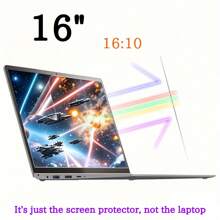 1 片 16 英寸笔记本电脑屏幕保护膜 - 防蓝光和防眩光滤镜，适用于 HP//华硕/微星/雷蛇灵刃 16 英寸（屏幕比例 16:10）笔记本电脑