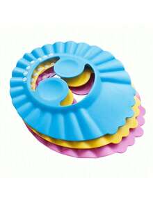 1个儿童沐浴洗发帽，婴儿耳发帽，保护婴儿眼睛，防水洗发帽 - 彩色 - 查看 2