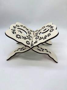 1pc Wooden Reading Book Shelf, Shelf, Book Stand, Book Holder, Decorative Display, Movable Folding Bookshelf, Holiday Gift