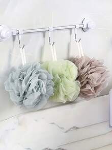 4 pezzi Spugne esfolianti in pizzo, spugne per spa di casa super esfolianti, spugne a rete per doccia, spugne da bagno per viso e corpo, ricche di schiuma e bolle, palle da bagno, spugne a rete per lavare il corpo, accessori da bagno