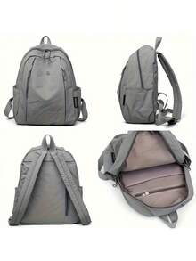 [Versatile Backpack] Softshell Polyester Women's Multi-Functional Backpack | Adjustable Straps, Zip Closure | Versatile For Commuting, Travel & Outdoor Activities | Available In Multiple Colors - Black - View 3
