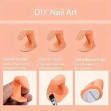 2件 3件 5件/套 逼真练习手指 适用于水晶指甲，美甲训练工具 适合艺术家和初学者 4.5*4.2*2.7厘米 - 杏色 - 查看 6