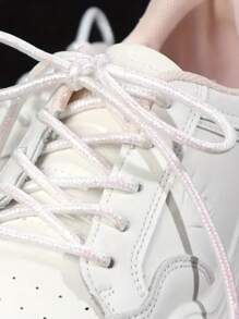 1pc Fashion Colorful Braided Shoelaces - Design, Create Unique Style, Perfect For Sneakers And Casual Shoes