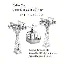 Quebra-cabeça Metálico 3D, Modelo de Montagem DIY, Quebra-cabeça de Fivela de Aço Inoxidável, Modelo de Arquitetura, Sem Necessidade de Cola, Presente de Aniversário, Decoração, Marco