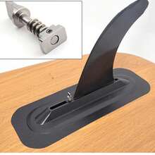 1pc Juego de Bloqueo de Aletas de Acero Inoxidable con Tornillos de Cierre Rápido para Aletas Centrales de Caja Aletas de Tabla de Surf Juego de Cierre Rápido Estándar para Longboard - Gris - Ver 4