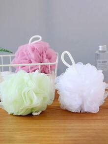 5pcs/3pcs/1pc Black Shower Puff, Bath Sponge, Loofah Scrubber, Exfoliating Shower Pouf, Loofah Shower Ball, Body Wash Scrubber, Exfoliating Bath Sponge For Men & Women - Multicolor - View 9