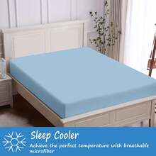 1-Piece Fitted Sheet With Zipper, Ultra-Soft Bottom Sheet With Zipper, 6-Sided Full Dustproof Mattress Protector, 30 Cm Deep Dustproof Fitted Sheet Cover With Pockets, Suitable For 80/90/105/135/150/180 Cm Beds, Single/Double Beds, Machine Washable