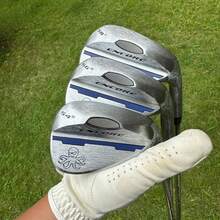 Golf Sand Wedge - CNC Milled Blue Octopus Design, High Spin Bunker Shots & Durable Forged Construction, Precision Control For Right-Handed Men, Steel Shaft, Conventional Flex