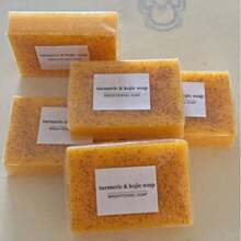 Lemon Turmeric Kojic Soap Fragrance - Curcuma Soap, Jabon De Curcuma, Honey Lemon Turmeric Soap Face And Body