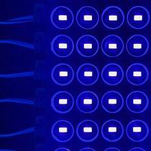 Vmingo 20 pzs Modulo Tira 5 Led 5035 Blanco IP65 Encapsulado Cartel Publicidad Hogar Oficina - Azul - Ver 3