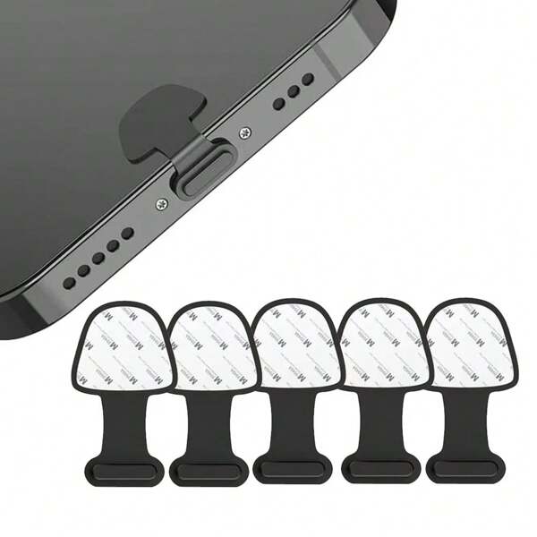 5 Stück Staubschutzstecker kompatibel mit iPhone Lightning Ladeanschluss/ USB C Ladeanschluss, schützt Ladeanschluss vor Staub und verhindert Verlust