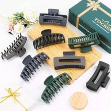 8 Pack Big Hair Claw Clips For Women Large Claw Clip For Thin Thick Curly Hair 90's Strong Hold 4.33 Inch Nonslip Matte Jumbo Hair Clips (8 Pcs)