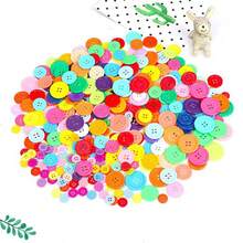 50g/100g/200g 彩色树脂纽扣，DIY 纽扣艺术、布艺艺术、珠宝制作材料 - 彩色 - 查看 10