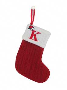 Capital Letter Christmas Stocking Decorations, Christmas Stockings, Double-Sided Fireplace Stockings, Party Decorations, New Year Party Favors, Personalized Initials Stockings, Family Holiday Christmas Party Decorations, Birthday, Christmas, Christmas Decorations, Christmas Tree Decorations, Baby Shower, Baby Supplies, Holiday Decorations, Baby Party Supplies. Party Props, Party Decorations