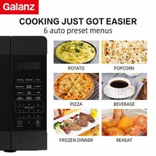 Galanz 0.9 / 1.1 Cu Ft Compact Microwave Oven With 900W / 1000W Quick Cooking, 10 Power Levels, LED Display, Child Safety Lock, Defrost Function, Auto Menu, Easy-To-Clean Interior, Space-Saving Design – Black For Kitchen, Dorm, Office & Small Apartments - US B Type Plug(110-127V) - View 8