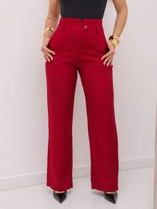 YING ZI Marrant Tailored Dress Pants - Redwood - View 4