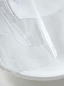 Obstal Przezroczysty plastikowy obrus, 100% wodoodporny, olejoodporny, odporny na rozlanie, winylowy obrus z PVC, zmywalny prostokątny obrus ochronny na stół jadalny, do użytku na zewnątrz i wewnątrz, przezroczysty