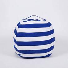 1个大容量帆布豆袋，带拉链，可用于收纳毛绒玩具/衣物/被褥，拉链旅行包，沙发包，家居收纳袋