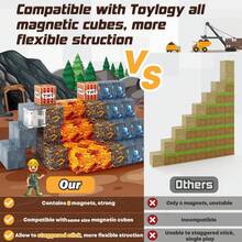 Magnetic Building Blocks Playset, Magnetic Mining World Cubic Crystal Sword Educational Sensory Toys, Best Gift For Boys Girls Kids, STEM Education, 3+ Years Old, DIY Pixel Style - Multicolor - View 8